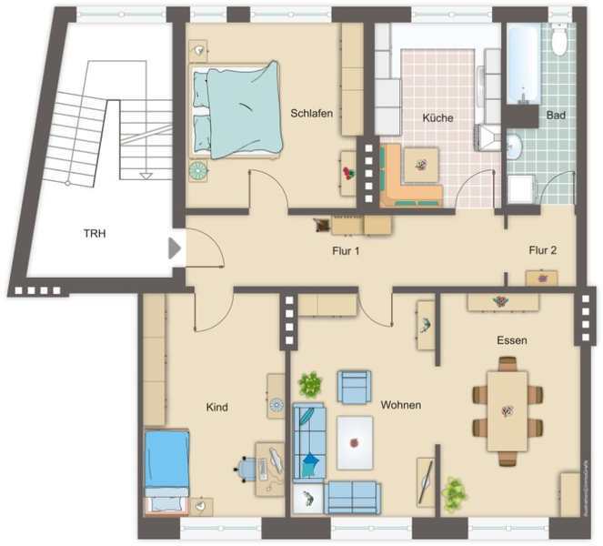 Wohnung zur Miete 700 € 3 Zimmer 94,9 m²<br/>Wohnfläche ab sofort<br/>Verfügbarkeit Fritz-Reuter-Straße Twischkamp Bremen 27568