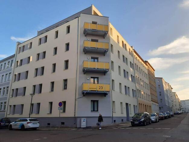 Wohnung zur Miete 1.300 € 4 Zimmer 101,8 m² 3. Geschoss frei ab 01.07.2026 Jacobstraße 23 Innenstadt Halle (Saale) 06110