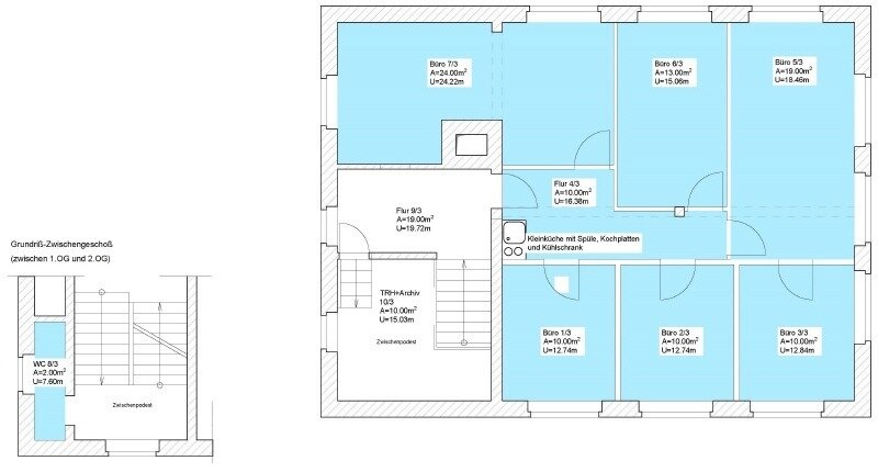 Bürofläche zur Miete provisionsfrei 7 € 98 m²<br/>Bürofläche Löbtau-Süd (Deubener Str.) Dresden 01159