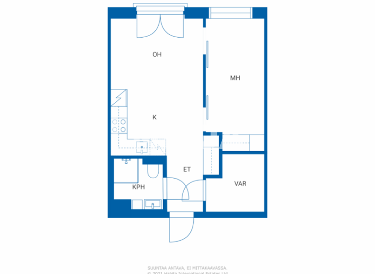 Studio zum Kauf 179.000 € 2 Zimmer 40 m² 2. Geschoss Auringonkierto 1 Vantaa 01340