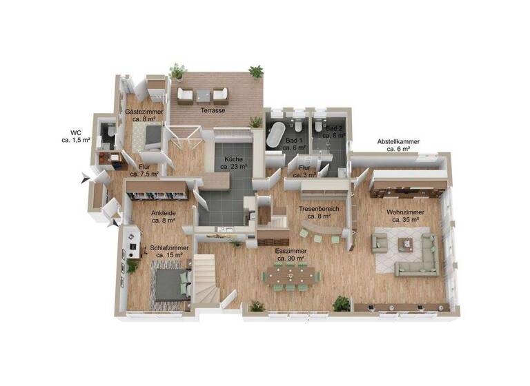 Einfamilienhaus zum Kauf 489.000 € 5 Zimmer 208 m² 3.100 m² Grundstück Wischhafen 21737