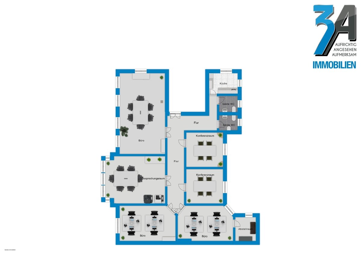 Bürofläche zur Miete 10,19 € 6 Zimmer 265 m²<br/>Bürofläche Schwetschkestraße 6 Südliche Innenstadt Halle 06110