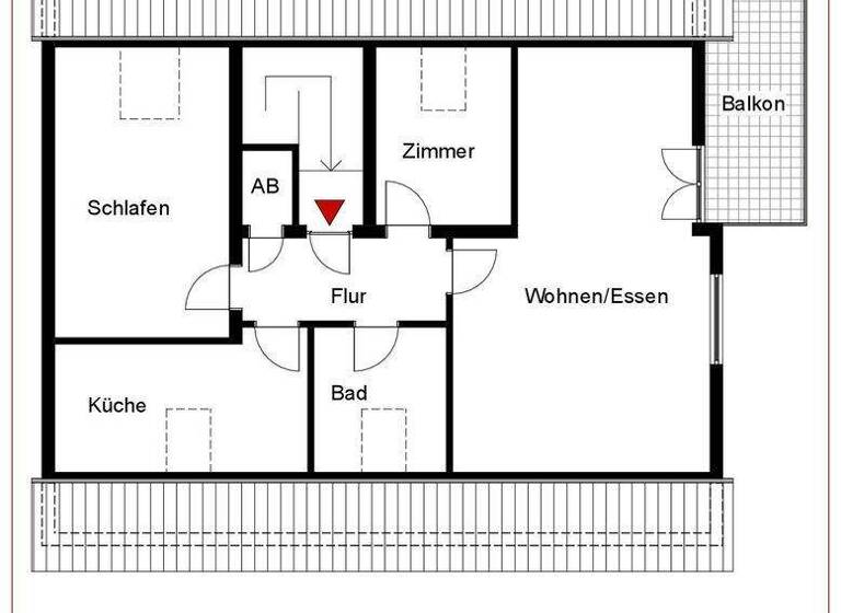Wohnung zum Kauf 299.000 € 3 Zimmer 82 m² 2. Geschoss Wiesental Waghäusel 68753