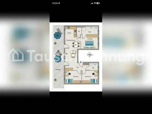 Wohnung zur Miete Tauschwohnung 1.800 € 4 Zimmer 90 m² Junkersdorf Köln 50858