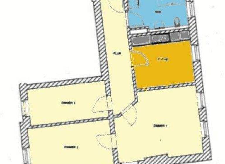 Wohnung zur Miete 798 € 3 Zimmer 72 m² 1. Geschoss frei ab 01.06.2026 Mühlstraße 12a Reudnitz-Thonberg Leipzig 04317