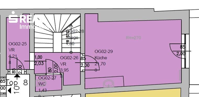 Wohnung zur Miete 482 € 2 Zimmer 2.<br/>Geschoss Bruck an der Mur 8600