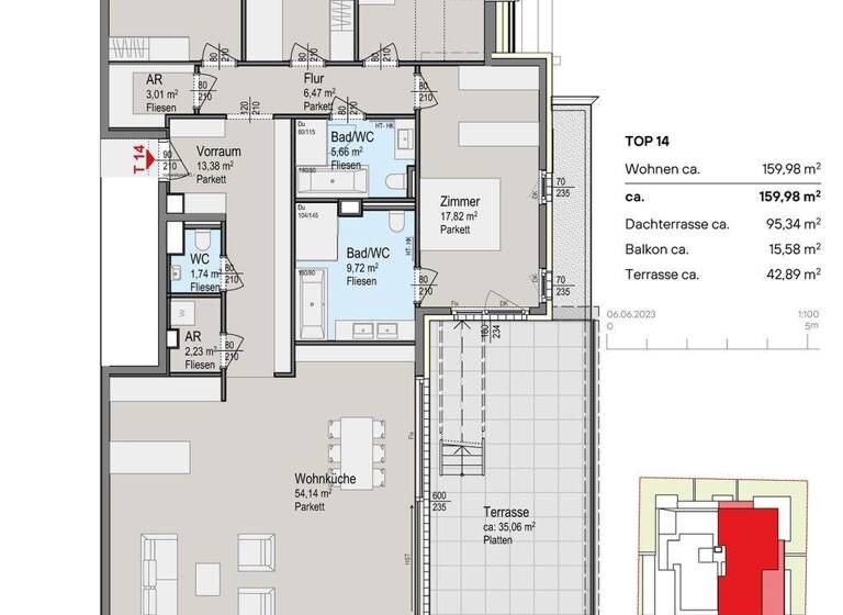 Wohnung zum Kauf 1.750.000 € 5 Zimmer 160 m² Wien 1140