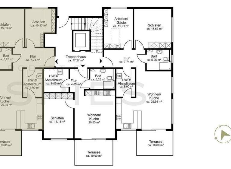 Wohnung zum Kauf - Erstbezug provisionsfrei 370.000 € 3 Zimmer 78,6 m² Elmendorf Bad Zwischenahn 26160