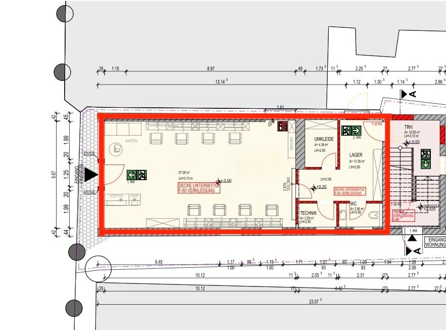 Verkaufsfläche zur Miete 1.450 € 57 m²<br/>Verkaufsfläche Innenstadt Aurich 26603