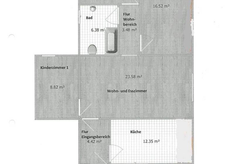 Wohnung zur Miete 520 € 4 Zimmer 83 m² frei ab sofort Großleinunger Weg 05 Wallhausen 06528