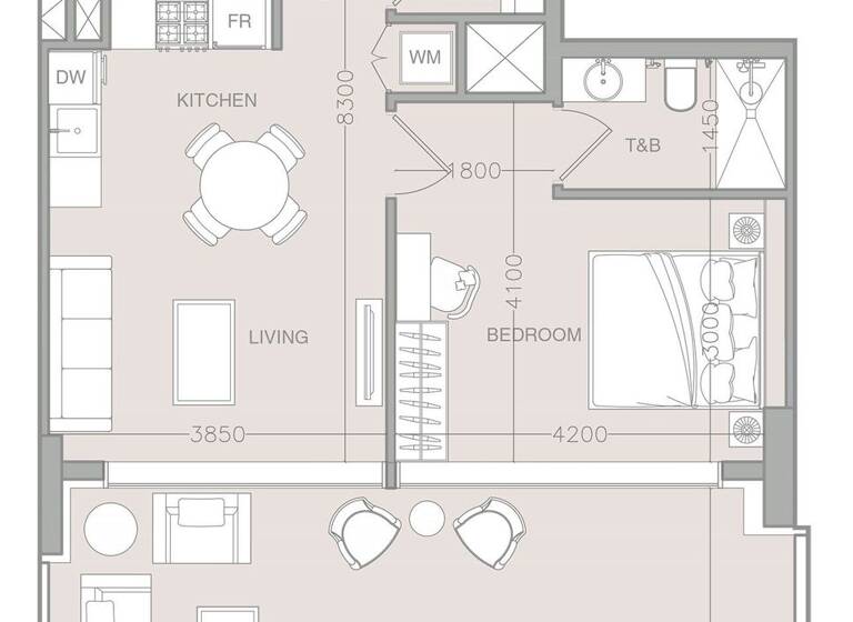 Wohnung zum Kauf provisionsfrei 409.112 € 2 Zimmer 92,4 m² Dubai 00000