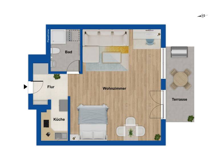 Studio zum Kauf 119.000 € 1 Zimmer 34 m² Brunsbüttel 25541