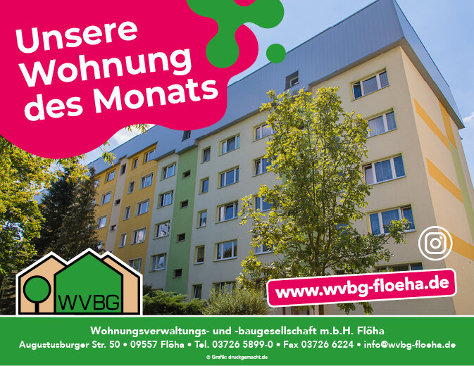 Wohnung zur Miete 275 € 3 Zimmer 55 m²<br/>Wohnfläche 4.<br/>Geschoss ab sofort<br/>Verfügbarkeit Dr.-Theodor-Neubauer-Straße 6 Flöha Flöha 09557