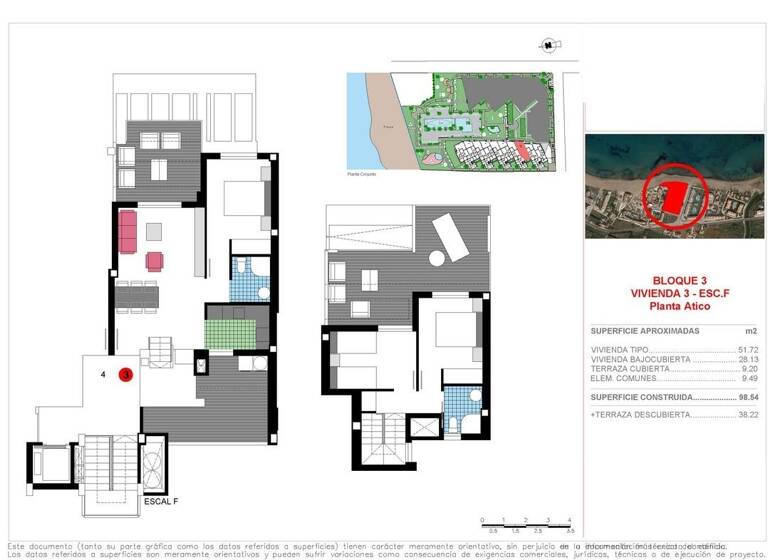 Penthouse zum Kauf provisionsfrei 599.000 € 4 Zimmer 98 m² Calle LLAC MARACAIBO , plta:4 Denia 03700