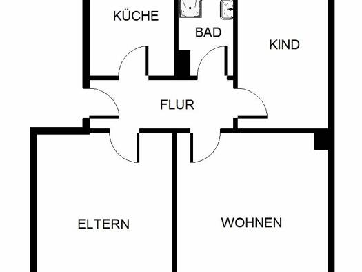 Wohnung zur Miete 469 € 3 Zimmer 59,4 m² 1. Geschoss frei ab 02.10.2026 Emmyweg 18 Scholven Gelsenkirchen 45896
