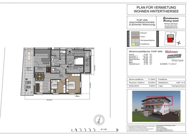 Wohnung zur Miete 3 Zimmer 70 m² Thiersee 6335