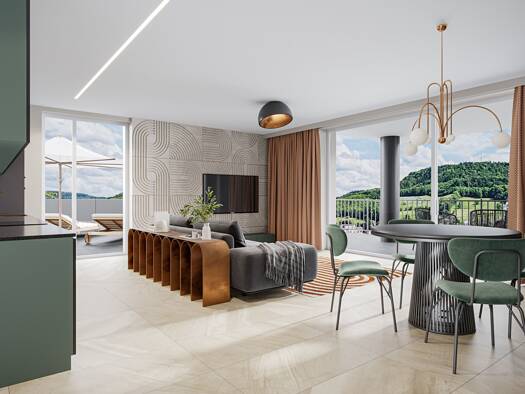 Wohnung zum Kauf - Neubau provisionsfrei 575.000 € 2,5 Zimmer 102,3 m² 1. Geschoss frei ab sofort Säckinger Straße 9 Laufenburg Laufenburg (Baden) 79725