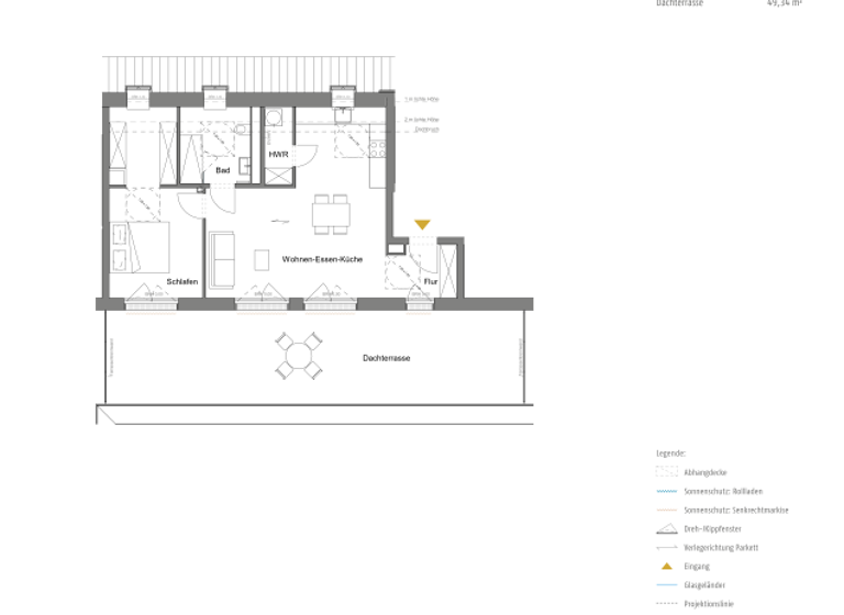 Penthouse zur Miete - Erstbezug 1.990 € 3 Zimmer 90,8 m² 4. Geschoss Grünau Berlin 12527