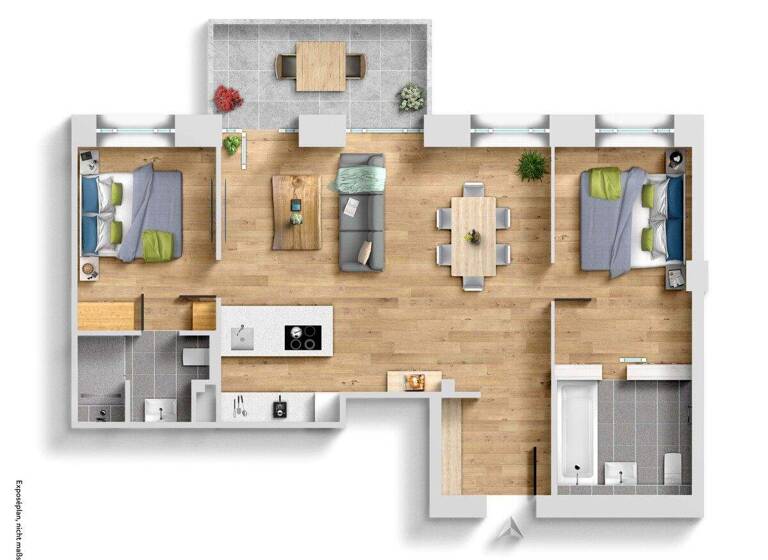 Wohnung zum Kauf 599.000 € 3 Zimmer 83 m² 4. Geschoss frei ab sofort Südstrand 307 Prora Binz 18609
