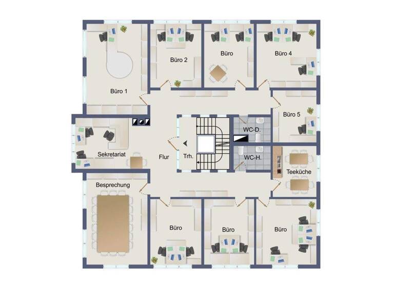 Bürogebäude zur Miete 6.113 € 461,7 m² Bürofläche Hügelsheim 76549