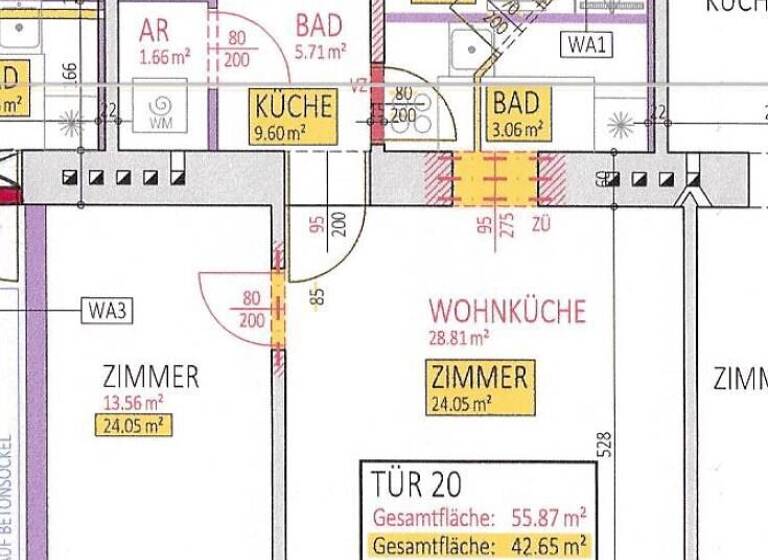 Wohnung zum Kauf - Erstbezug 290.000 € 2 Zimmer 55,9 m² 3. Geschoss Laubeplatz 2 Wien 1100