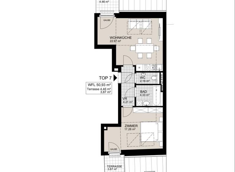 Terrassenwohnung zum Kauf - Erstbezug 288.000 € 2 Zimmer 51 m² Sellingergasse 8 Wien,Simmering 1110