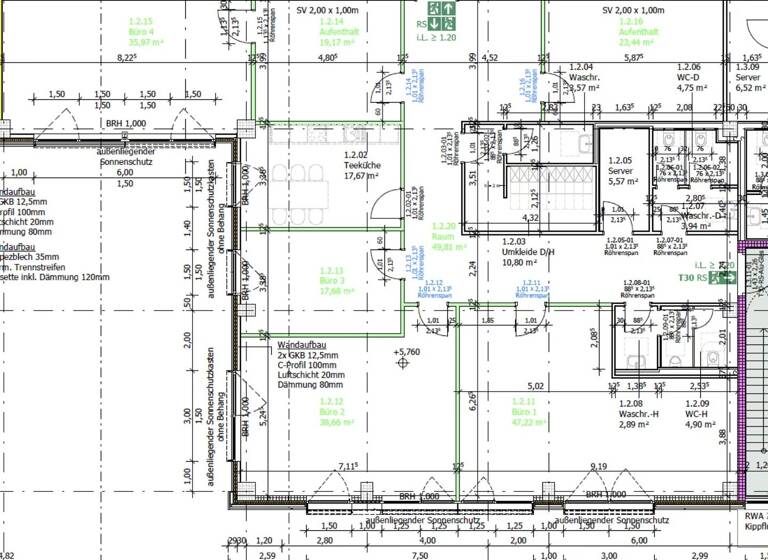 Bürofläche zur Miete provisionsfrei 5.219 € 5 Zimmer 373 m² Bürofläche Leipziger Straße 20 Falkensee 14612