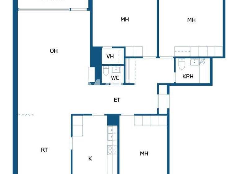 Studio zum Kauf 27.000 € 4 Zimmer 118 m² 1. Geschoss Pyykönkatu 2 Kemi 94830