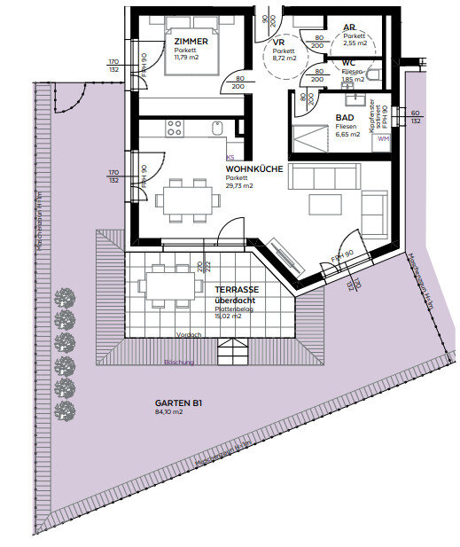 Wohnung zum Kauf provisionsfrei 265.000 € 2 Zimmer 61,3 m²<br/>Wohnfläche EG<br/>Geschoss Admont 8911