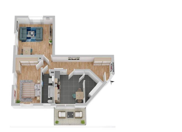Wohnung zur Miete 615 € 2 Zimmer 61,5 m² EG frei ab sofort Grillparzer Straße 33 Cotta Dresden 01157