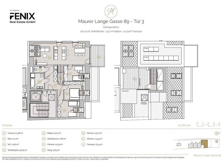 Wohnung zum Kauf - Erstbezug 985.000 € 4 Zimmer 107 m² 2. Geschoss Wien 1230