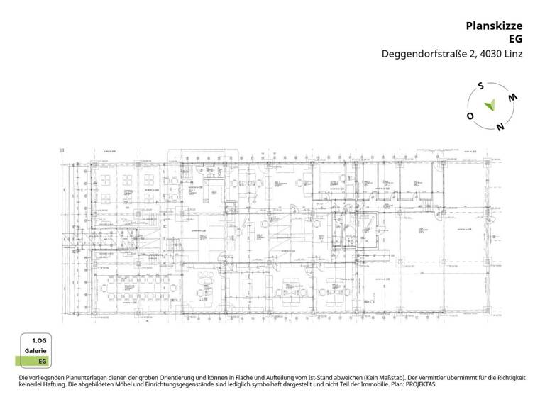 Bürogebäude zur Miete 7.500 € 13,5 Zimmer 750 m² Bürofläche Deggendorfstraße 2 Posch Linz 4030