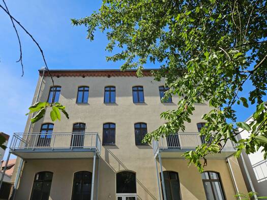 Terrassenwohnung zur Miete - Erstbezug 1.013 € 2 Zimmer 67,5 m² Geschoss EG/2 frei ab 01.01.2027 August-Bebel-Straße 24 Innenstadt Halle (Saale) 06108
