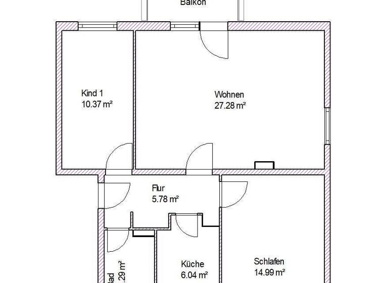 Wohnung zur Miete 546 € 3 Zimmer 68,2 m² 3. Geschoss frei ab 01.04.2026 Kühleweinstraße 23 Alte Neustadt Magdeburg 39106