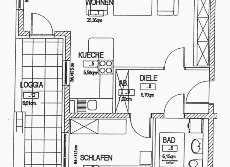 Terrassenwohnung zur Miete 643 € 2 Zimmer 56,5 m² 4. Geschoss frei ab sofort Groß-Berliner-Damm 29 Johannisthal Berlin 12487