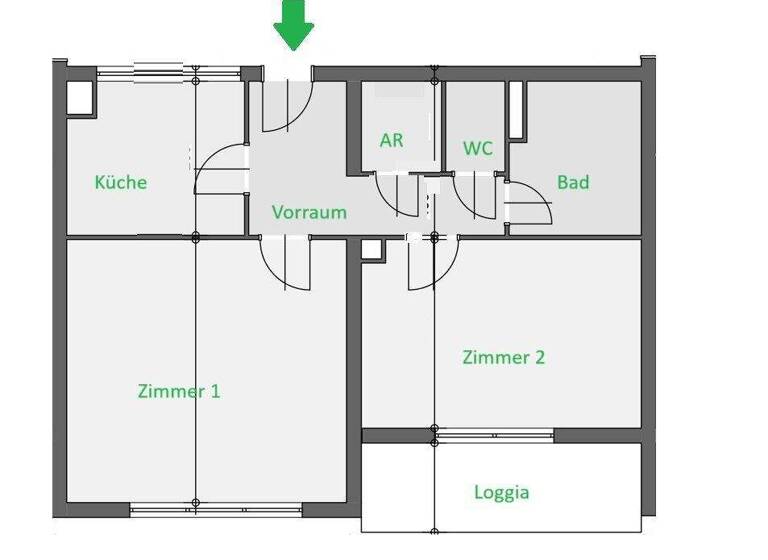 Wohnung zum Kauf 129.000 € 2 Zimmer 3. Geschoss Judendorfer Straße 33a Leoben 8700