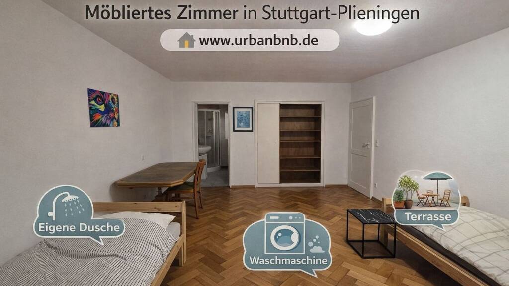Studio zur Miete auf Zeit 650 € 1 Zimmer 25 m² frei ab 30.04.2026 Steinpilzweg 0 Schönberg Stuttgart - Birkach OT Schönberg 70599