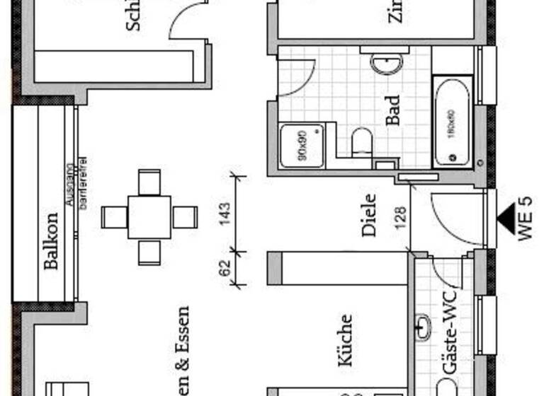 Wohnung zum Kauf - Erstbezug provisionsfrei 3 Zimmer 84,3 m² 1. Geschoss Wittlinger Straße Rümmingen 79595