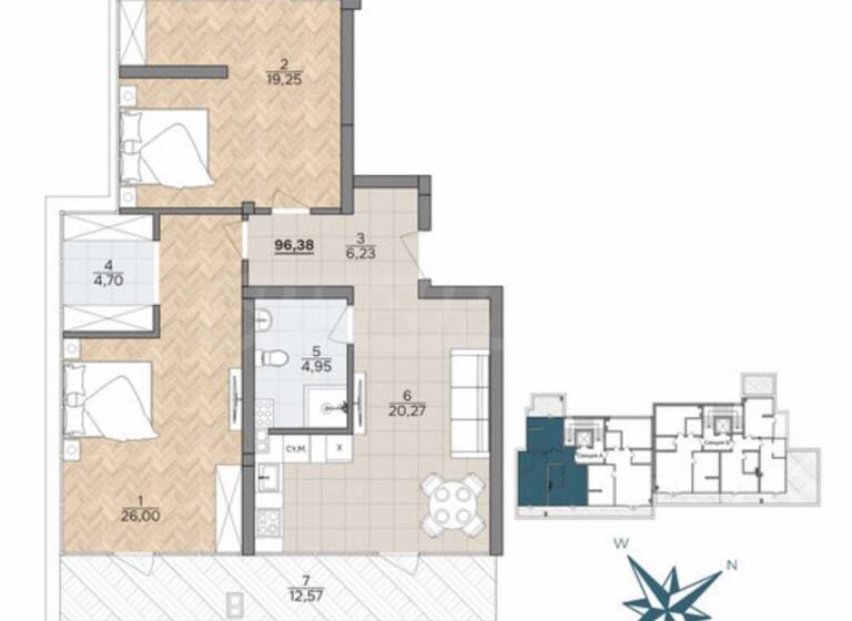 Studio zum Kauf 180.055 € 3 Zimmer 96 m² Varna