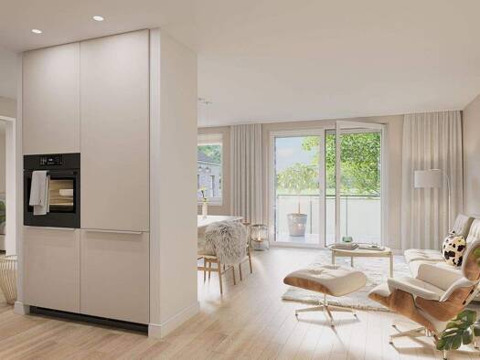 Wohnung zum Kauf - Neubau provisionsfrei 399.900 € 2 Zimmer 63,4 m² Hans-Friedrich-Dibbern-Straße Harksheide Norderstedt 22844