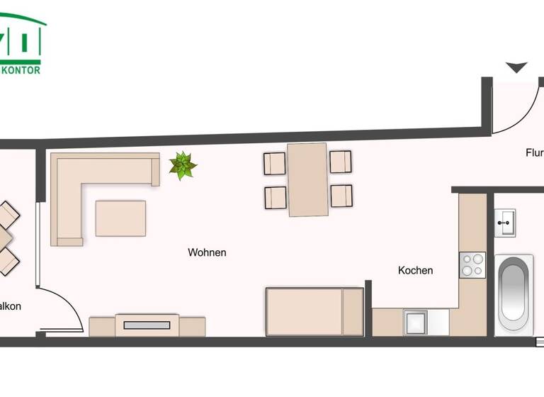 Studio zur Miete 220 € 1 Zimmer 35 m² Aue 08280