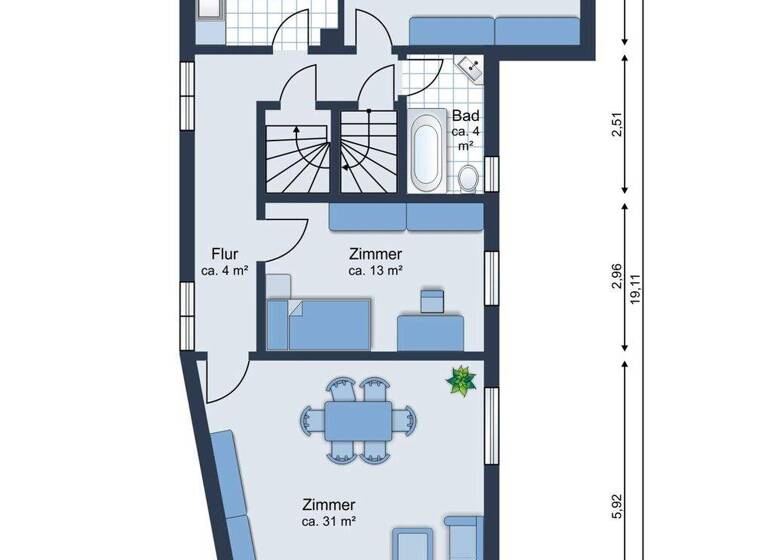 Mehrfamilienhaus zum Kauf 450.000 € 8 Zimmer 268,9 m² 268 m² Grundstück Gunzenhausen 91710