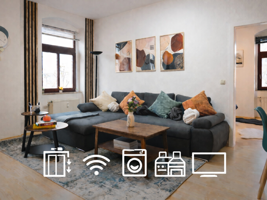 Wohnung zur Miete 1.000 € 2 Zimmer 50 m² Geschoss 1/4 frei ab sofort Wachsbleichstraße 27 Friedrichstadt Dresden 01067