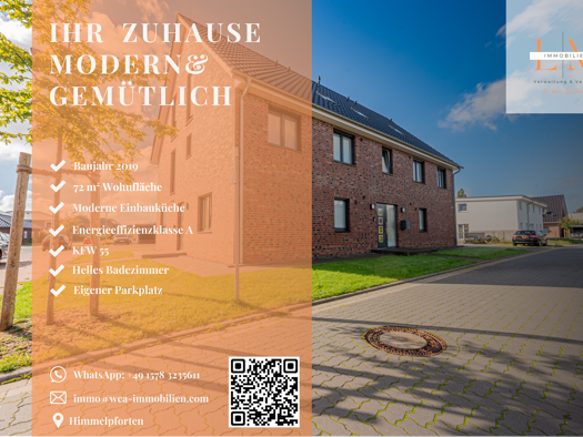 Wohnung zum Kauf provisionsfrei 239.000 € 3 Zimmer 72 m² 1. Geschoss Himmelpforten 21709