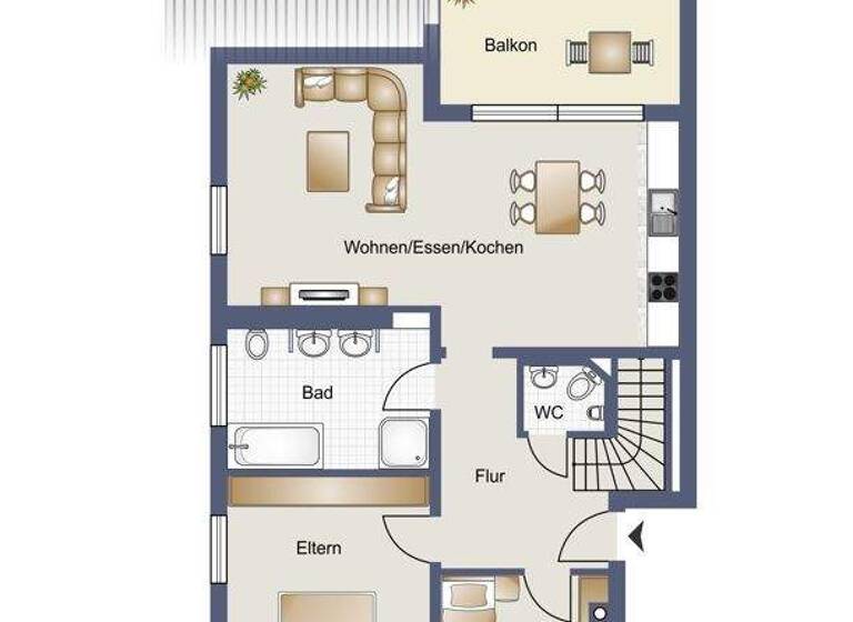 Maisonette zur Miete 1.200 € 4 Zimmer 120,7 m² 1. Geschoss frei ab 01.04.2026 Sportplatzweg 9 Niederhof Murg / Niederhof 79730