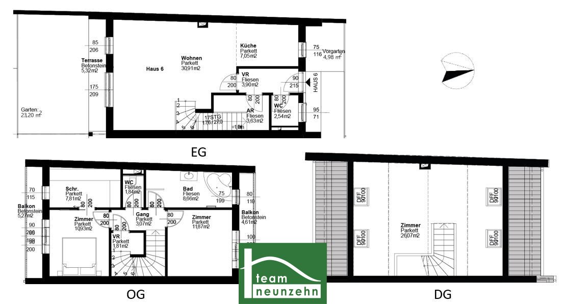 Reihenmittelhaus zum Kauf 416.493 € 4 Zimmer 120,7 m²<br/>Wohnfläche Agavenweg 22 Wien 1220