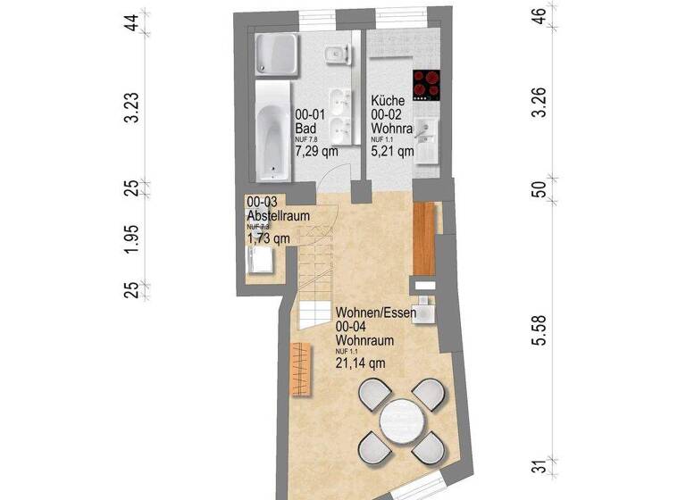 Stadthaus zum Kauf provisionsfrei 520.000 € 4 Zimmer 95 m² 48 m² Grundstück Innenstadt Lübeck 23552