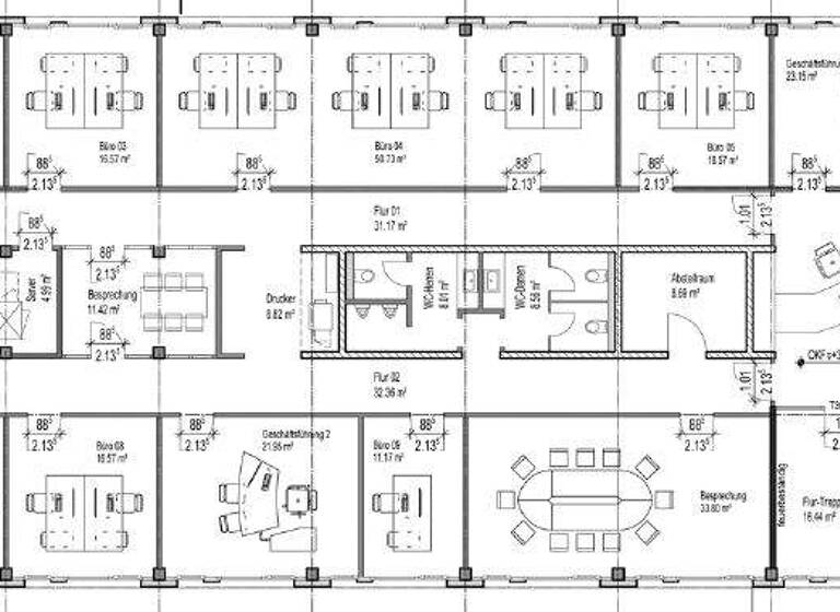 Bürofläche zur Miete - Erstbezug 11,90 € 424,6 m² Bürofläche teilbar ab 424,6 m² Dülken Viersen 41751