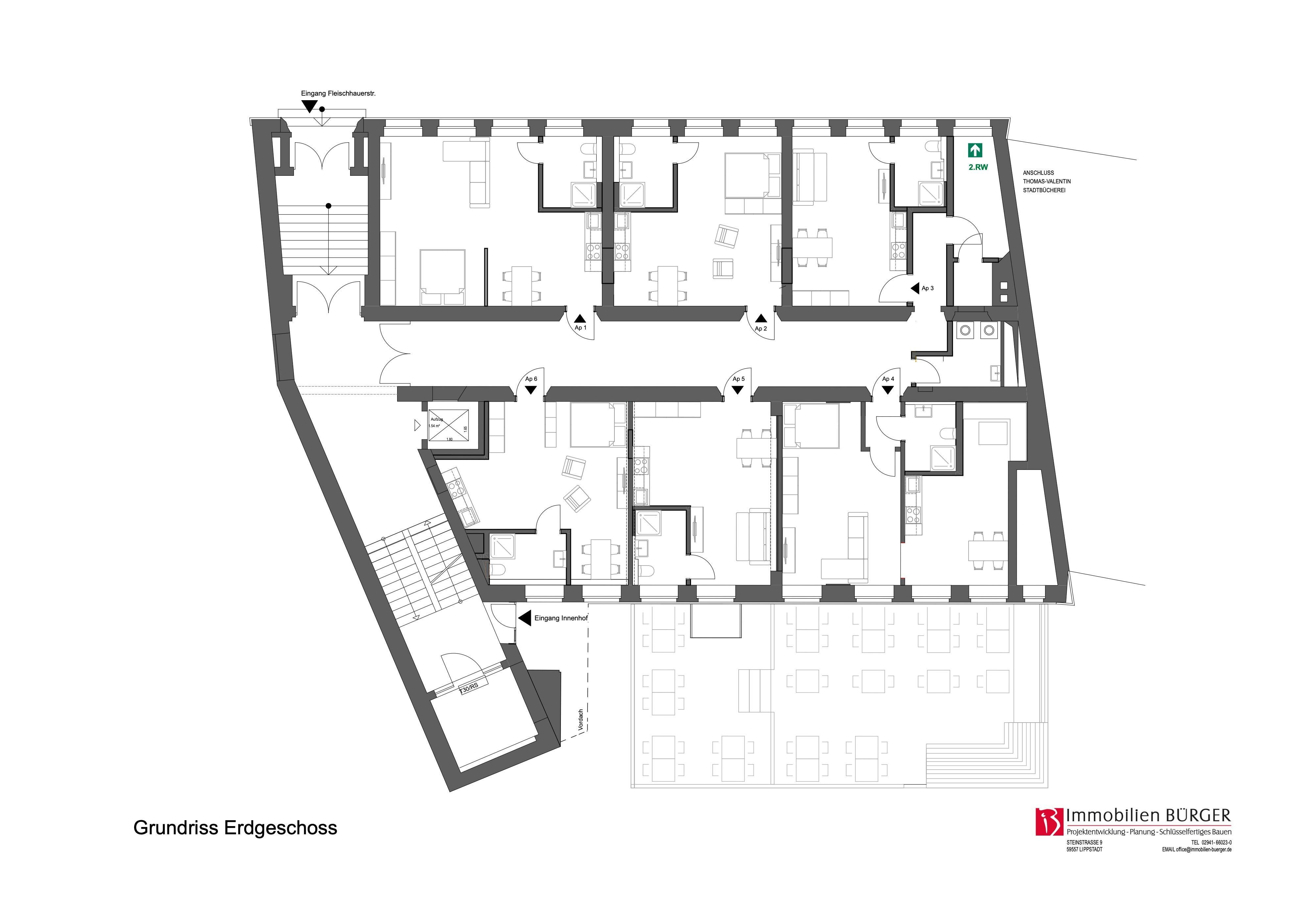 Studio zur Miete 725 € 1 Zimmer 35 m²<br/>Wohnfläche EG<br/>Geschoss 01.01.2025<br/>Verfügbarkeit Fleischhauerstraße 6 Stadtkern Lippstadt 59555