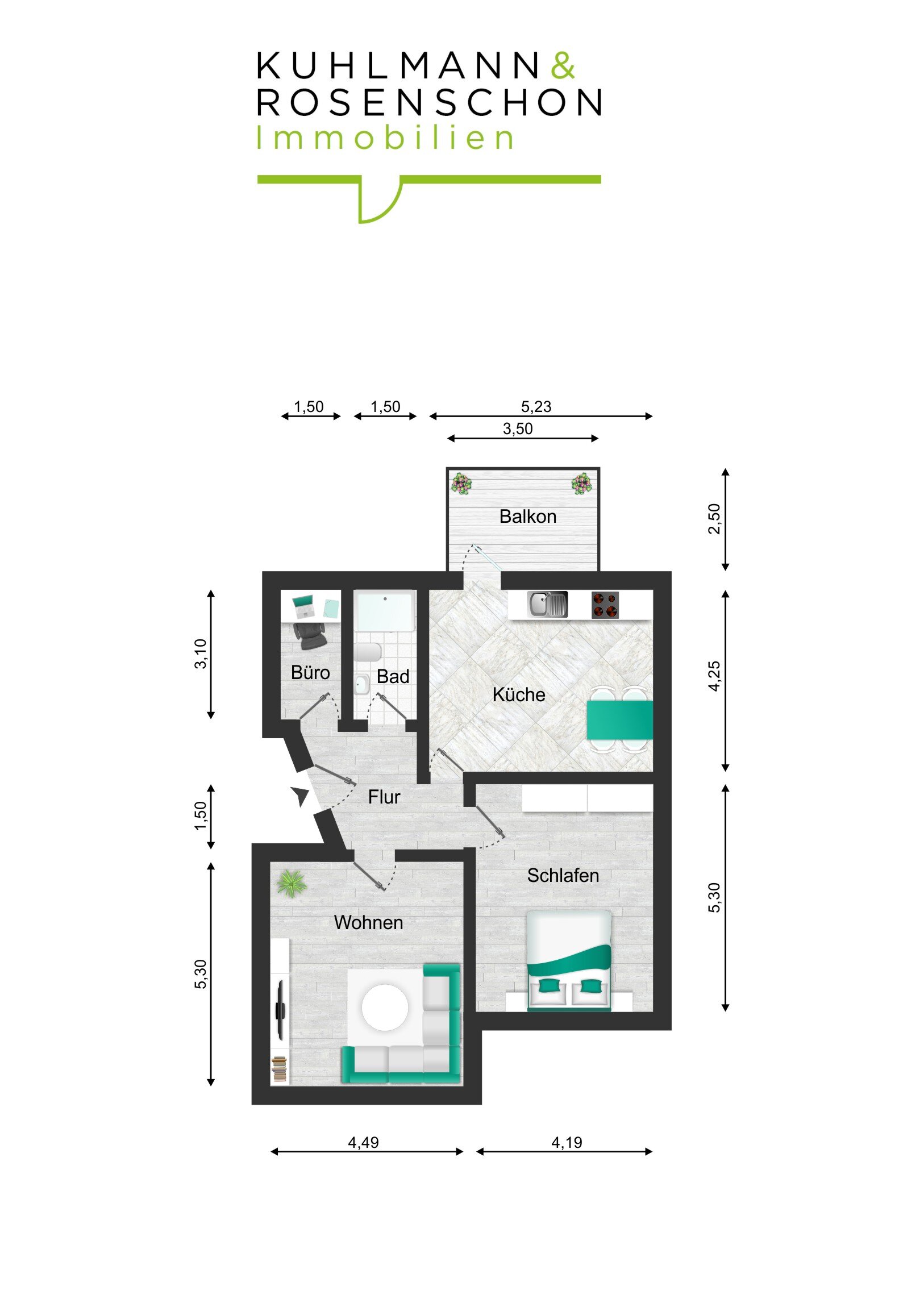 Wohnung zur Miete 800 € 2,5 Zimmer 80 m²<br/>Wohnfläche 1.<br/>Geschoss Friedberg Friedberg 61169